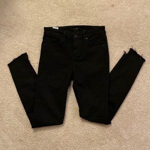 Joe’s Skinny Jeans Black Size 25 Raw Edge Hem